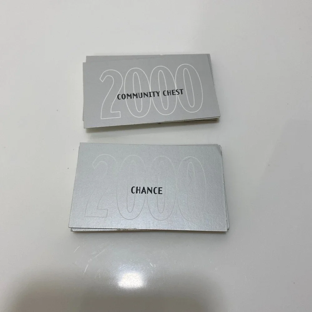 Monopoly Millenium Edition Replacement Chance Community Chest‎ Cards Vintage